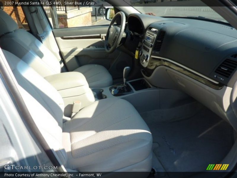 Silver Blue / Gray 2007 Hyundai Santa Fe GLS 4WD
