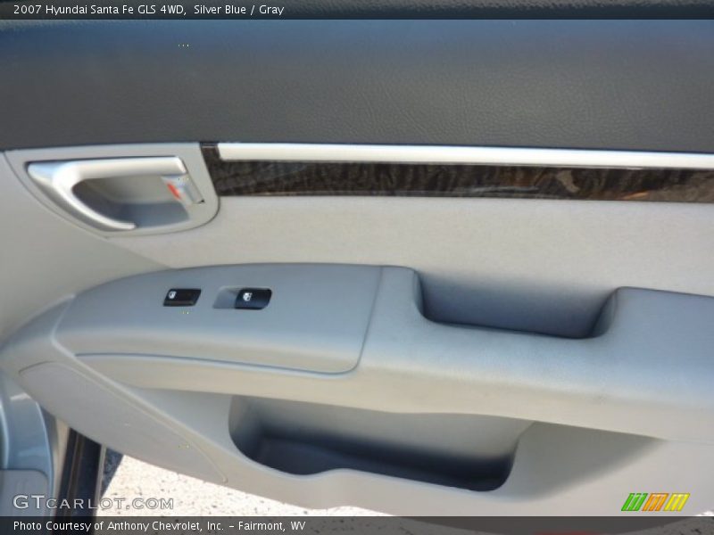 Silver Blue / Gray 2007 Hyundai Santa Fe GLS 4WD