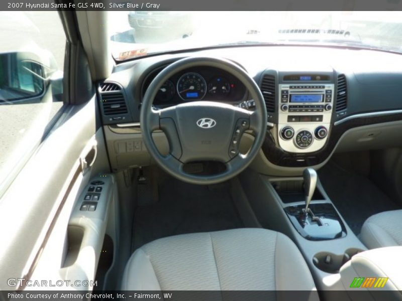 Silver Blue / Gray 2007 Hyundai Santa Fe GLS 4WD