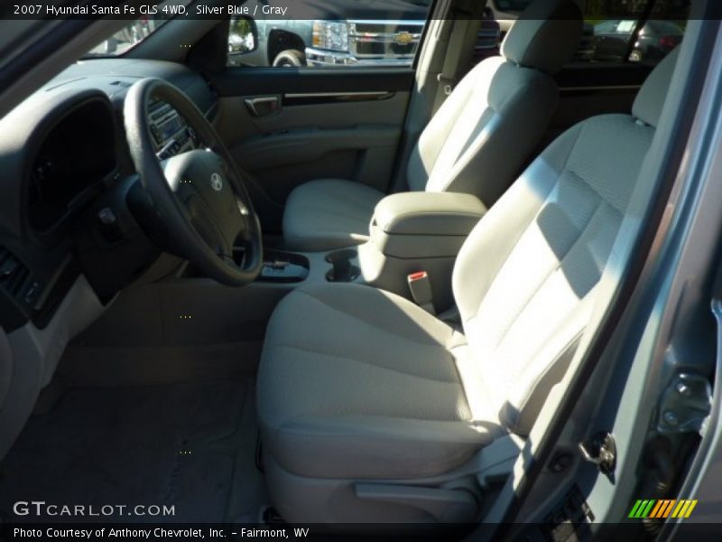 Silver Blue / Gray 2007 Hyundai Santa Fe GLS 4WD