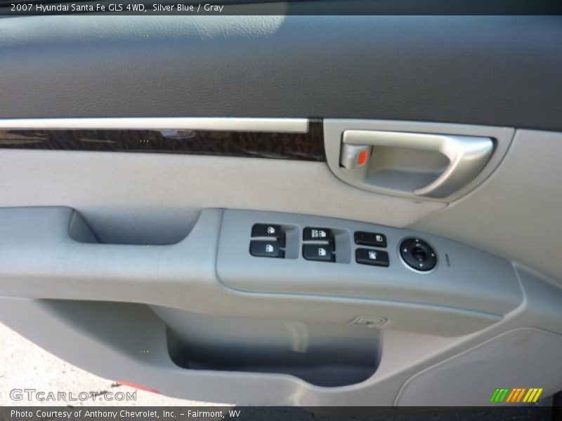 Silver Blue / Gray 2007 Hyundai Santa Fe GLS 4WD