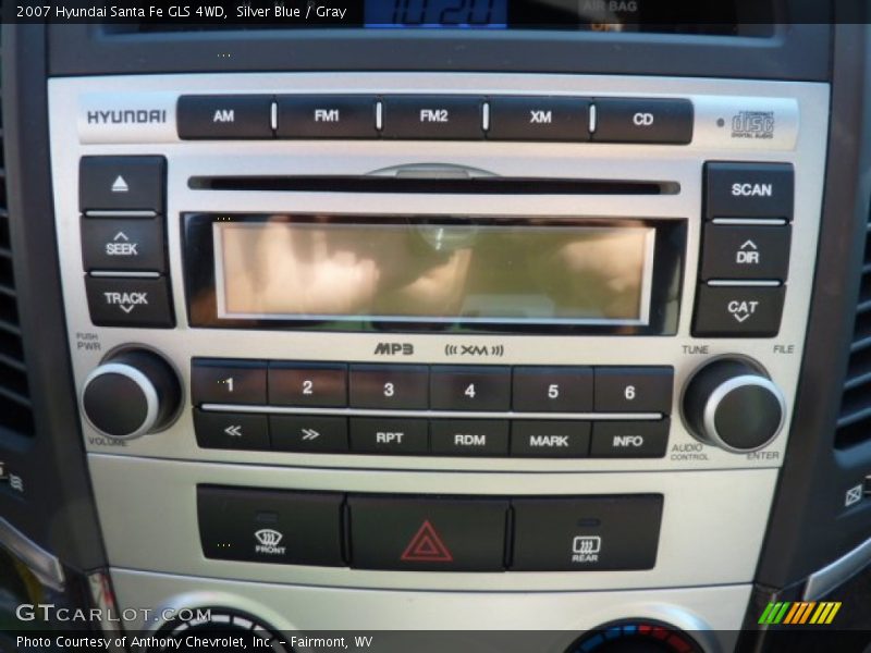 Silver Blue / Gray 2007 Hyundai Santa Fe GLS 4WD