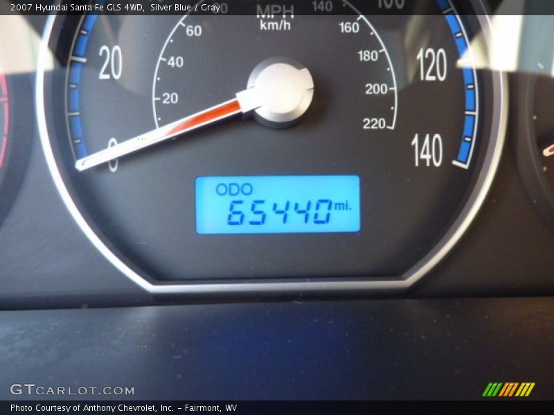 Silver Blue / Gray 2007 Hyundai Santa Fe GLS 4WD