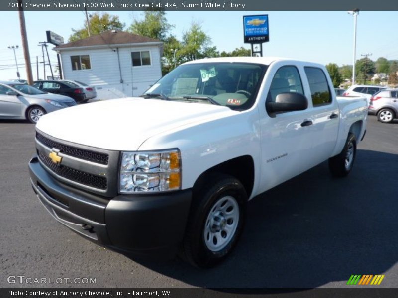 Summit White / Ebony 2013 Chevrolet Silverado 1500 Work Truck Crew Cab 4x4