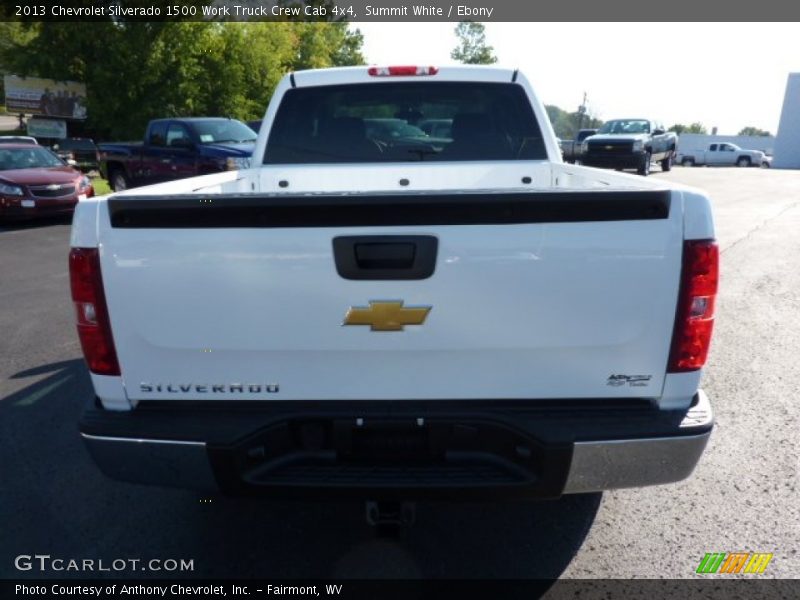 Summit White / Ebony 2013 Chevrolet Silverado 1500 Work Truck Crew Cab 4x4