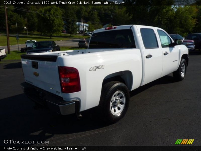 Summit White / Ebony 2013 Chevrolet Silverado 1500 Work Truck Crew Cab 4x4