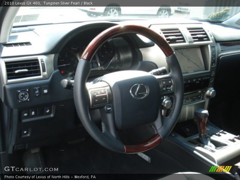 Tungsten Silver Pearl / Black 2010 Lexus GX 460