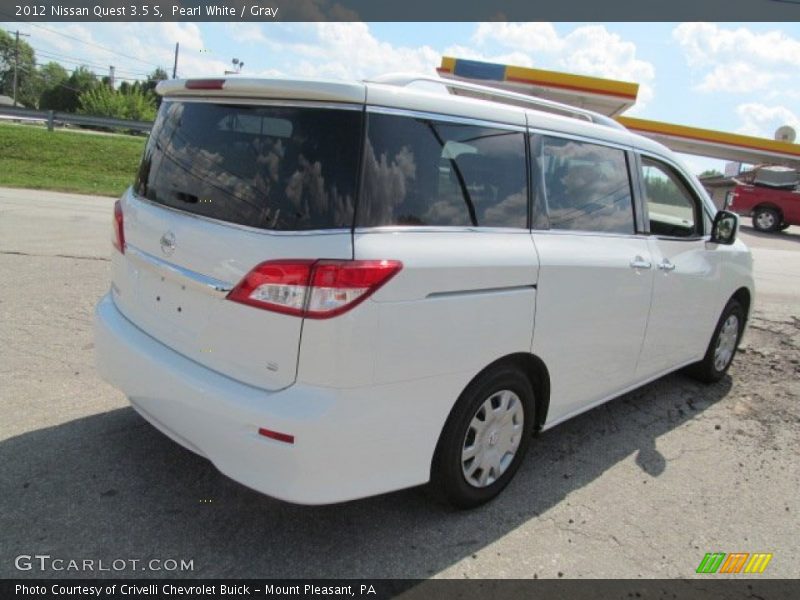 Pearl White / Gray 2012 Nissan Quest 3.5 S