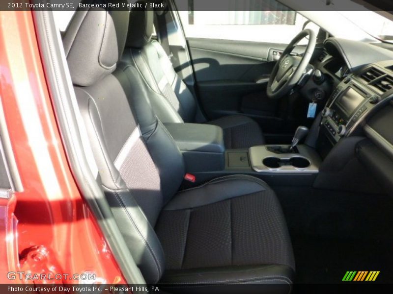 Barcelona Red Metallic / Black 2012 Toyota Camry SE