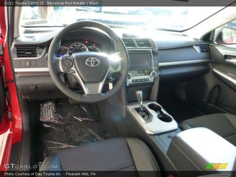 Barcelona Red Metallic / Black 2012 Toyota Camry SE