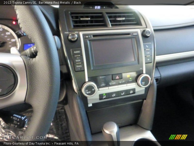 Barcelona Red Metallic / Black 2012 Toyota Camry SE