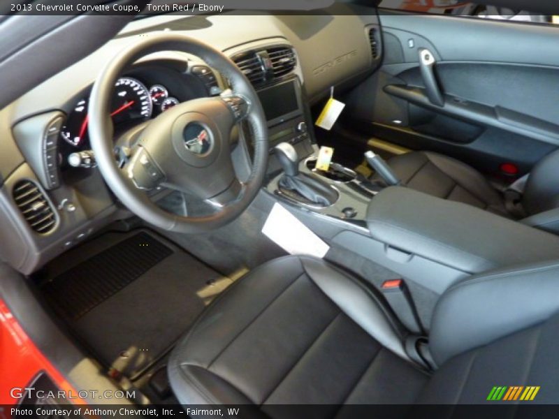 Ebony Interior - 2013 Corvette Coupe 