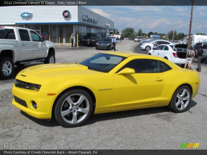 Rally Yellow / Black 2012 Chevrolet Camaro SS Coupe