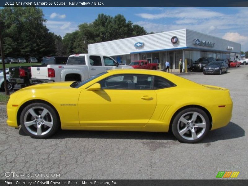 Rally Yellow / Black 2012 Chevrolet Camaro SS Coupe