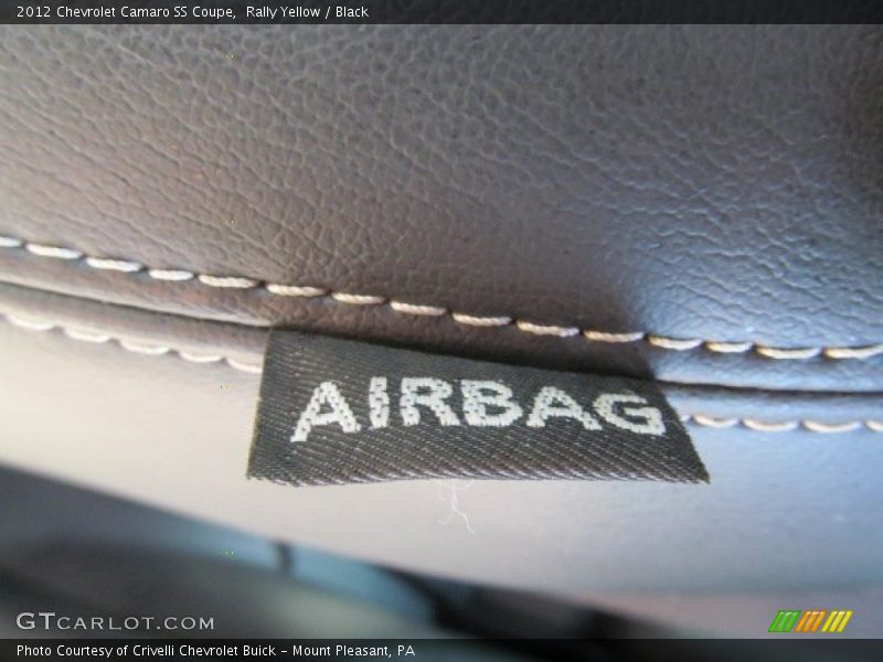 Rally Yellow / Black 2012 Chevrolet Camaro SS Coupe