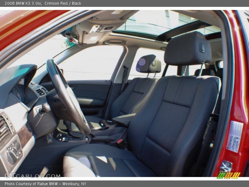 Crimson Red / Black 2008 BMW X3 3.0si