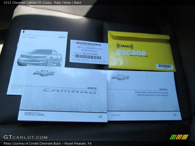 Books/Manuals of 2012 Camaro SS Coupe