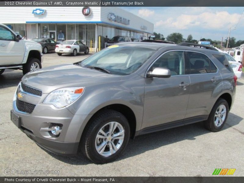 Graystone Metallic / Light Titanium/Jet Black 2012 Chevrolet Equinox LT AWD