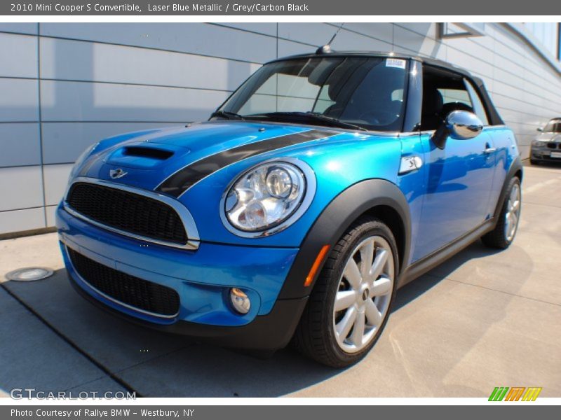 Laser Blue Metallic / Grey/Carbon Black 2010 Mini Cooper S Convertible