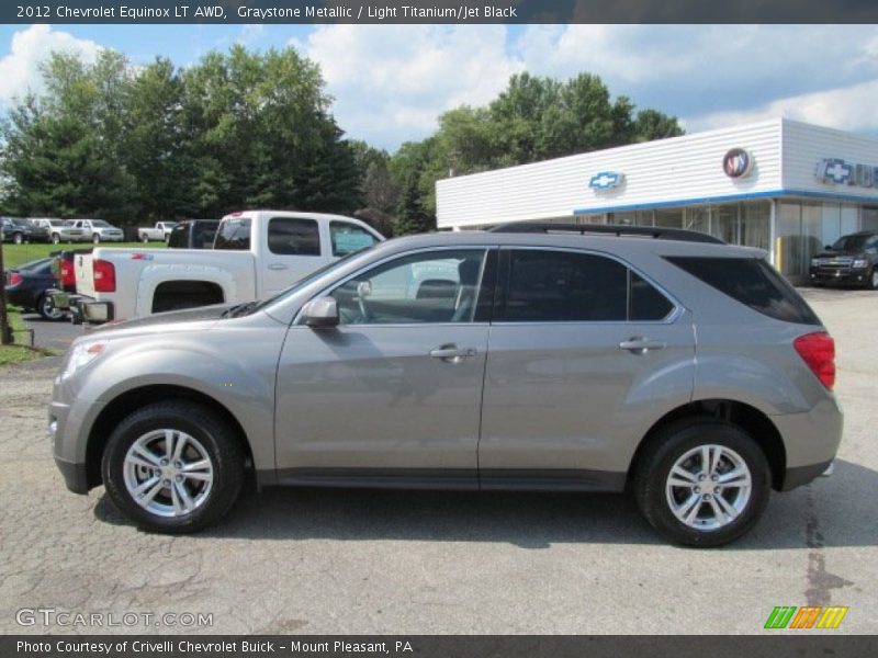 Graystone Metallic / Light Titanium/Jet Black 2012 Chevrolet Equinox LT AWD