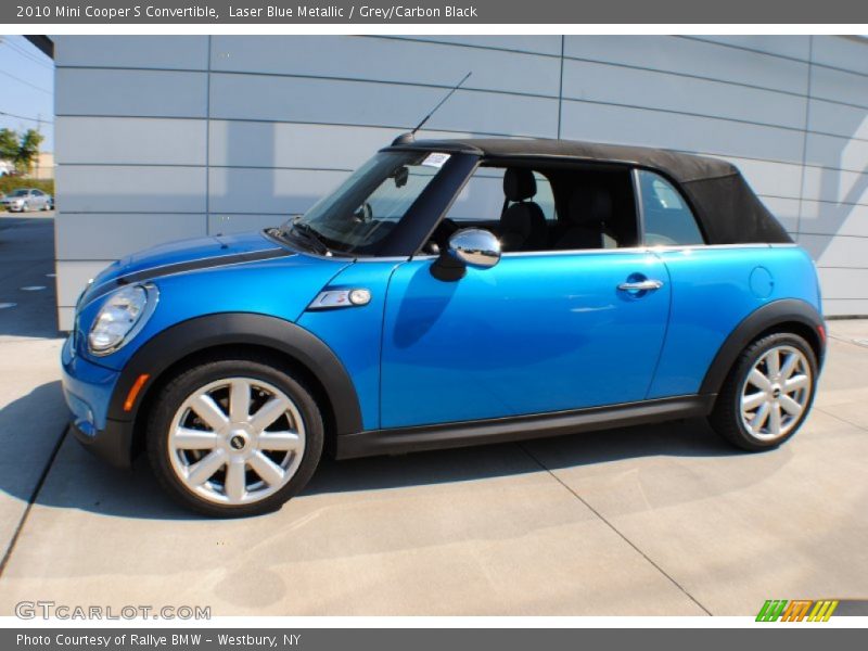 Laser Blue Metallic / Grey/Carbon Black 2010 Mini Cooper S Convertible