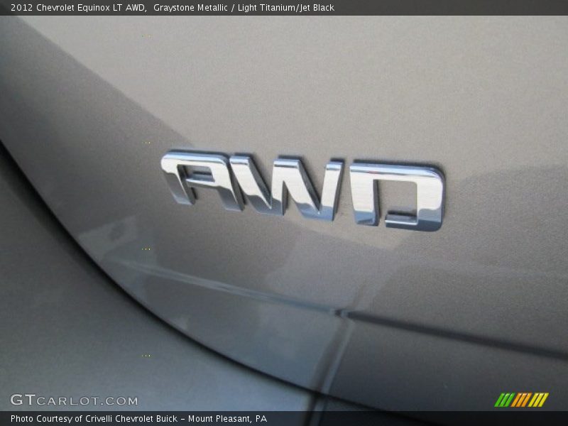 Graystone Metallic / Light Titanium/Jet Black 2012 Chevrolet Equinox LT AWD