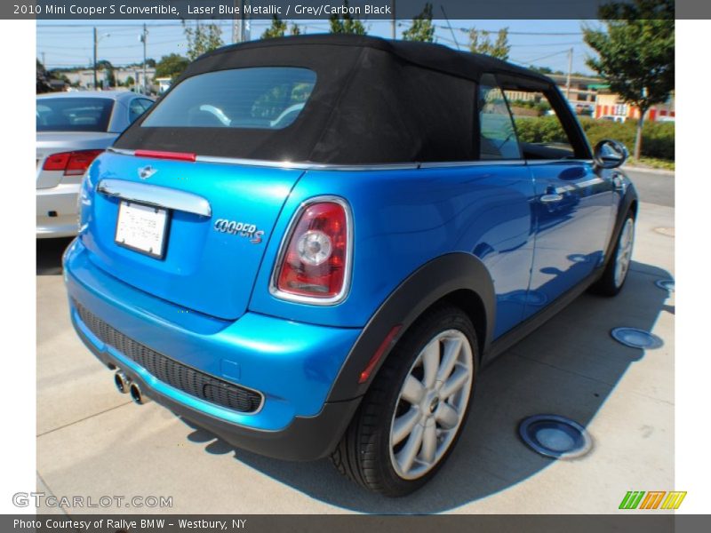 Laser Blue Metallic / Grey/Carbon Black 2010 Mini Cooper S Convertible