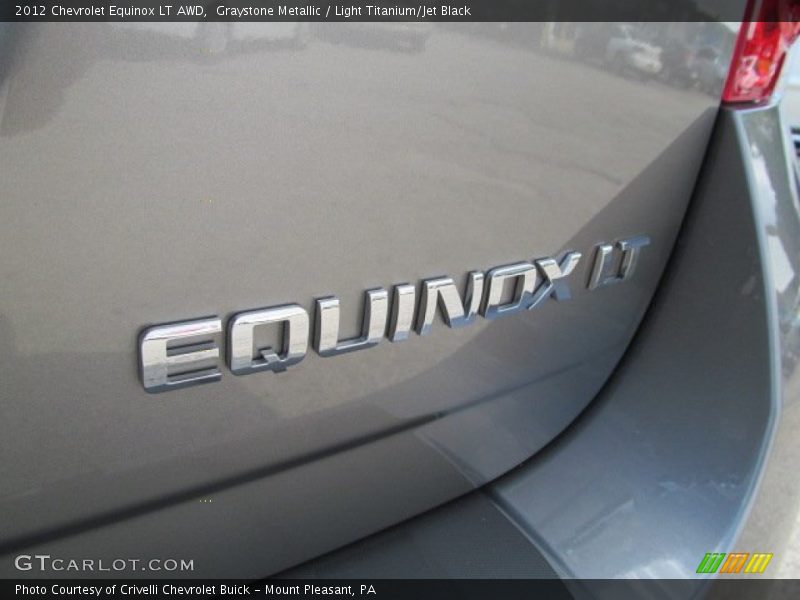 Graystone Metallic / Light Titanium/Jet Black 2012 Chevrolet Equinox LT AWD