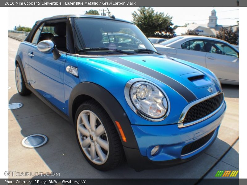 Laser Blue Metallic / Grey/Carbon Black 2010 Mini Cooper S Convertible