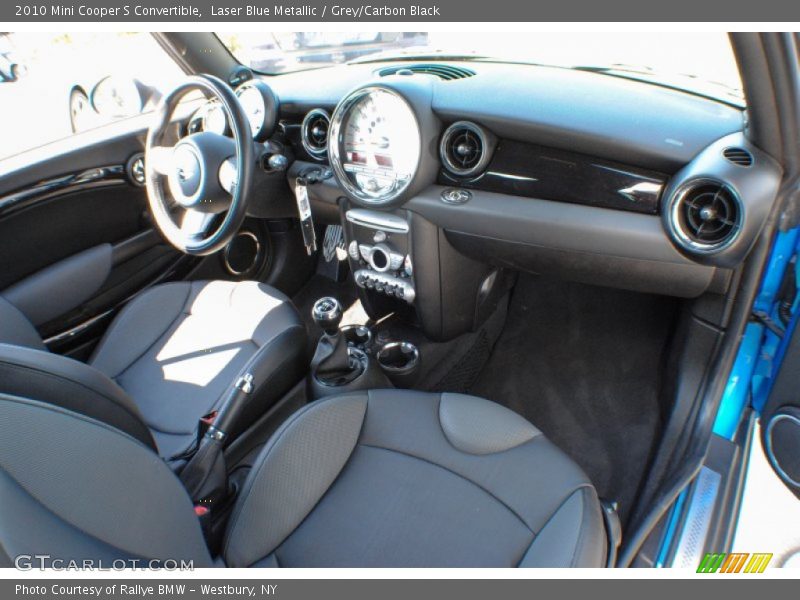 Laser Blue Metallic / Grey/Carbon Black 2010 Mini Cooper S Convertible