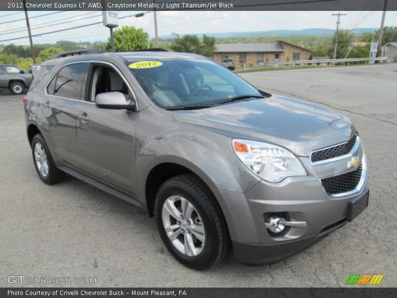 Graystone Metallic / Light Titanium/Jet Black 2012 Chevrolet Equinox LT AWD