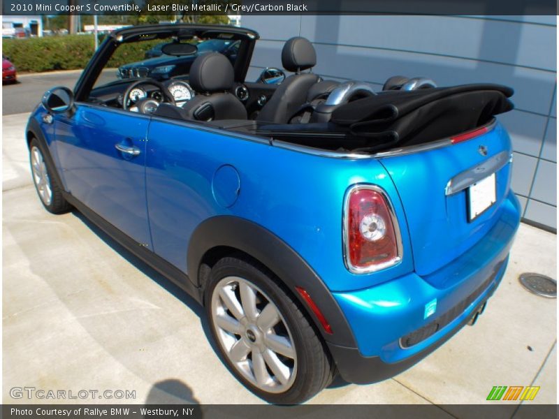 Laser Blue Metallic / Grey/Carbon Black 2010 Mini Cooper S Convertible