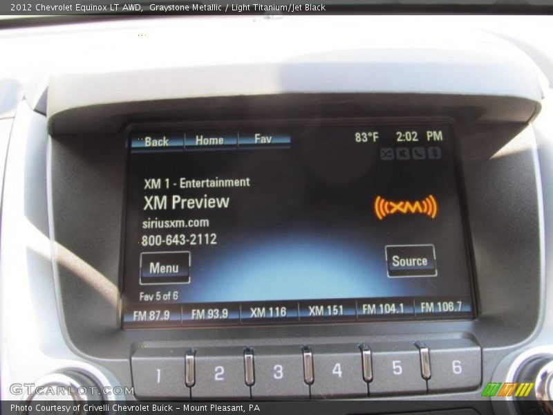 Graystone Metallic / Light Titanium/Jet Black 2012 Chevrolet Equinox LT AWD