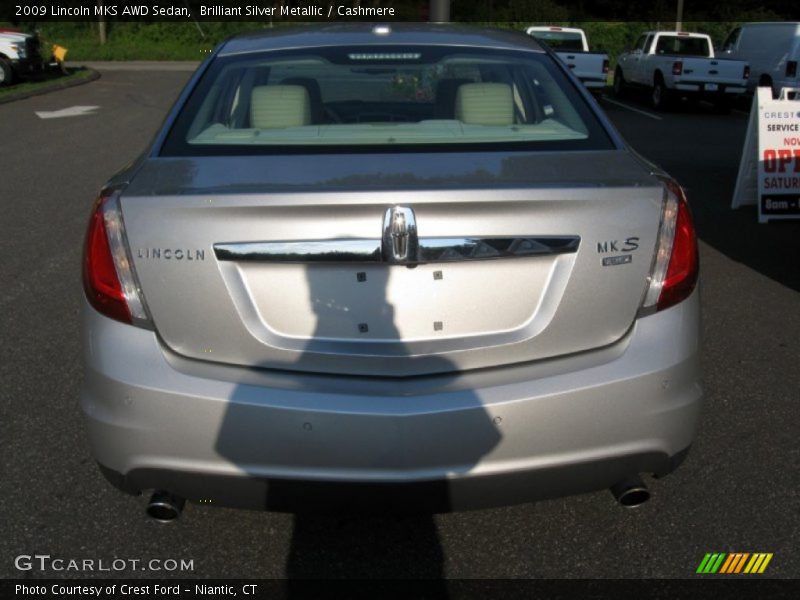 Brilliant Silver Metallic / Cashmere 2009 Lincoln MKS AWD Sedan