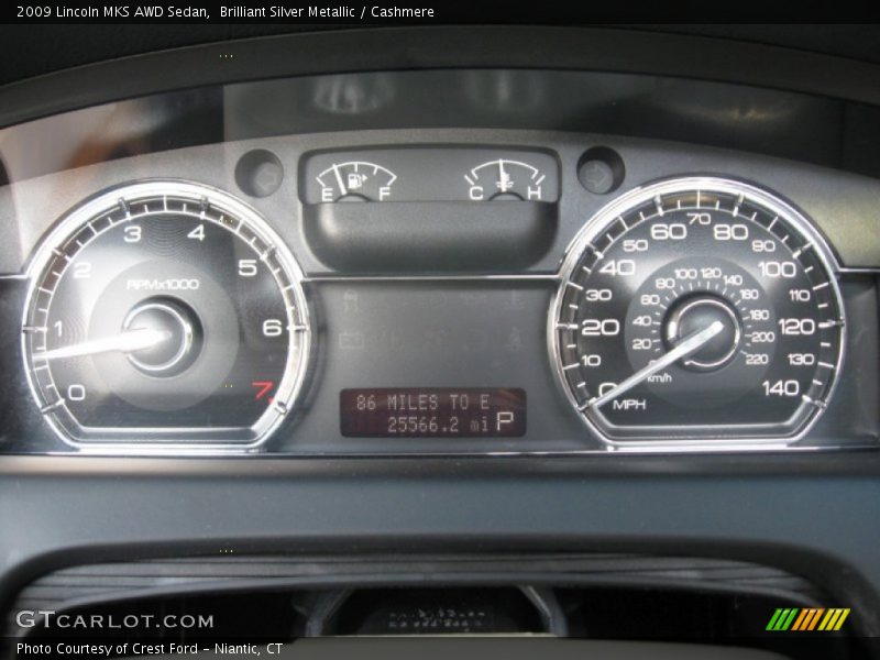 Brilliant Silver Metallic / Cashmere 2009 Lincoln MKS AWD Sedan