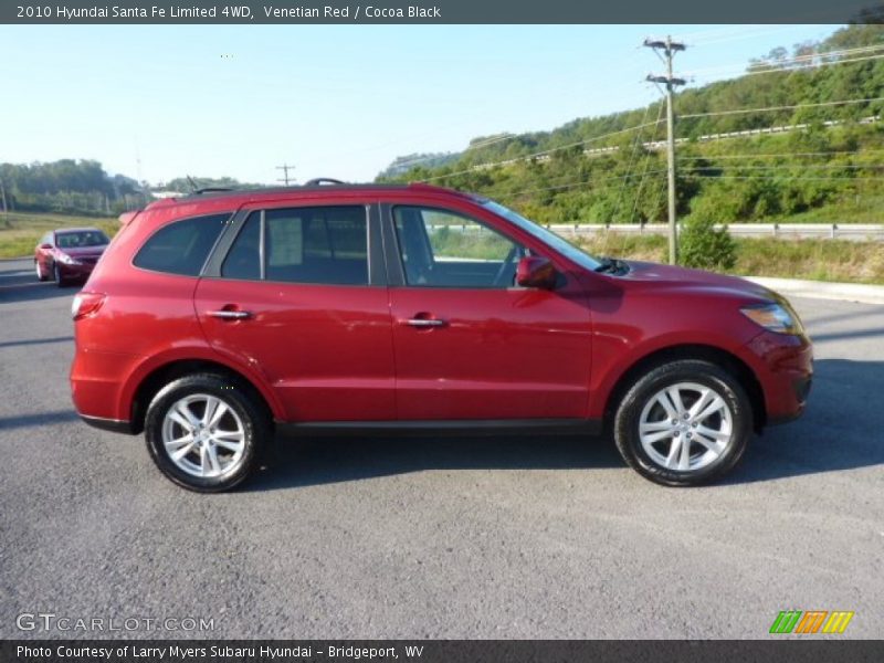 Venetian Red / Cocoa Black 2010 Hyundai Santa Fe Limited 4WD