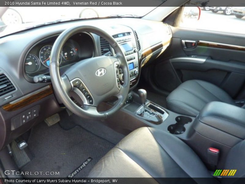 Venetian Red / Cocoa Black 2010 Hyundai Santa Fe Limited 4WD