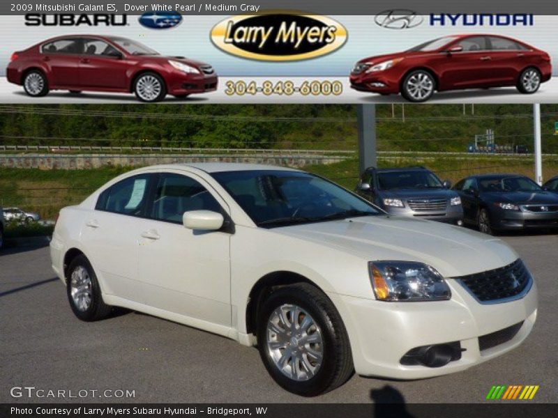 Dover White Pearl / Medium Gray 2009 Mitsubishi Galant ES