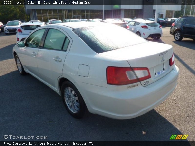Dover White Pearl / Medium Gray 2009 Mitsubishi Galant ES