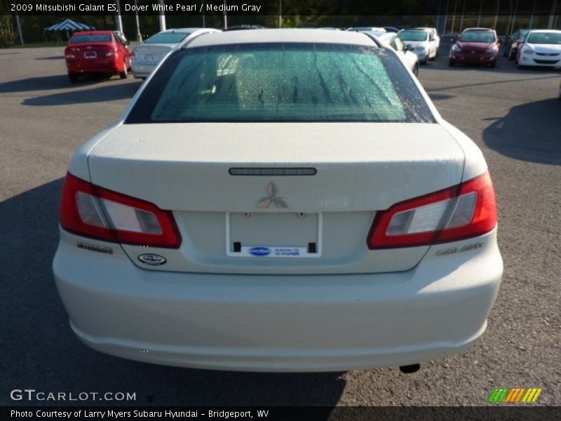 Dover White Pearl / Medium Gray 2009 Mitsubishi Galant ES