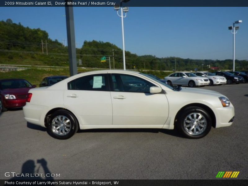 Dover White Pearl / Medium Gray 2009 Mitsubishi Galant ES