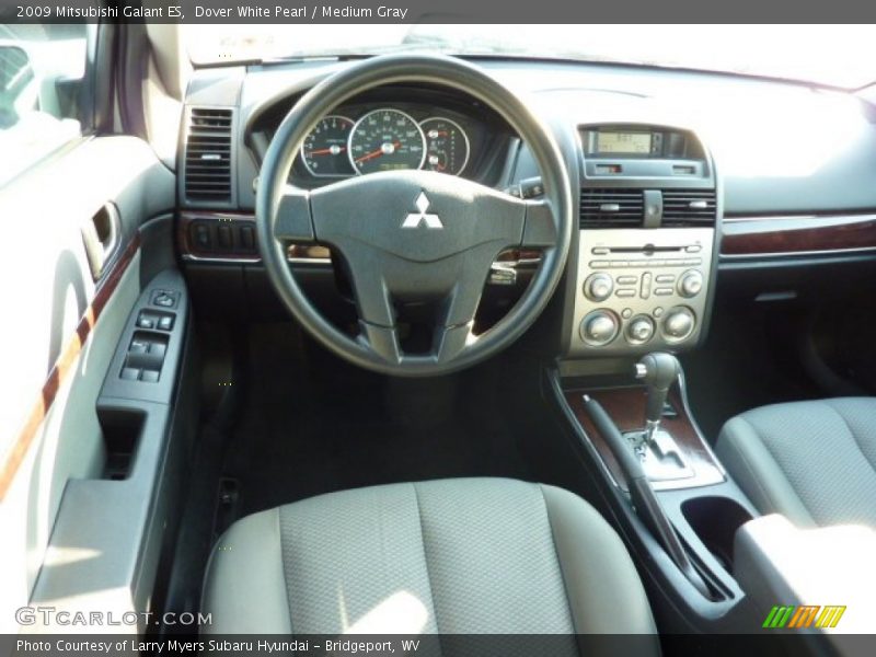 Dover White Pearl / Medium Gray 2009 Mitsubishi Galant ES