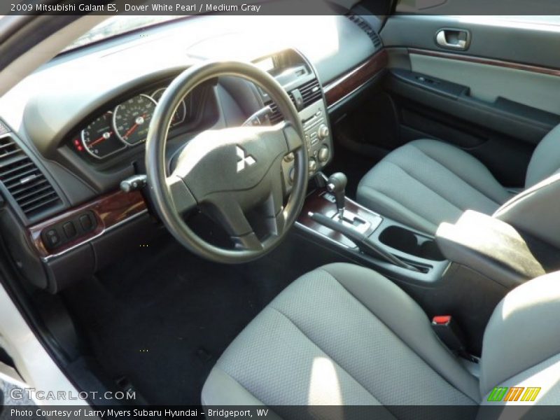 Dover White Pearl / Medium Gray 2009 Mitsubishi Galant ES
