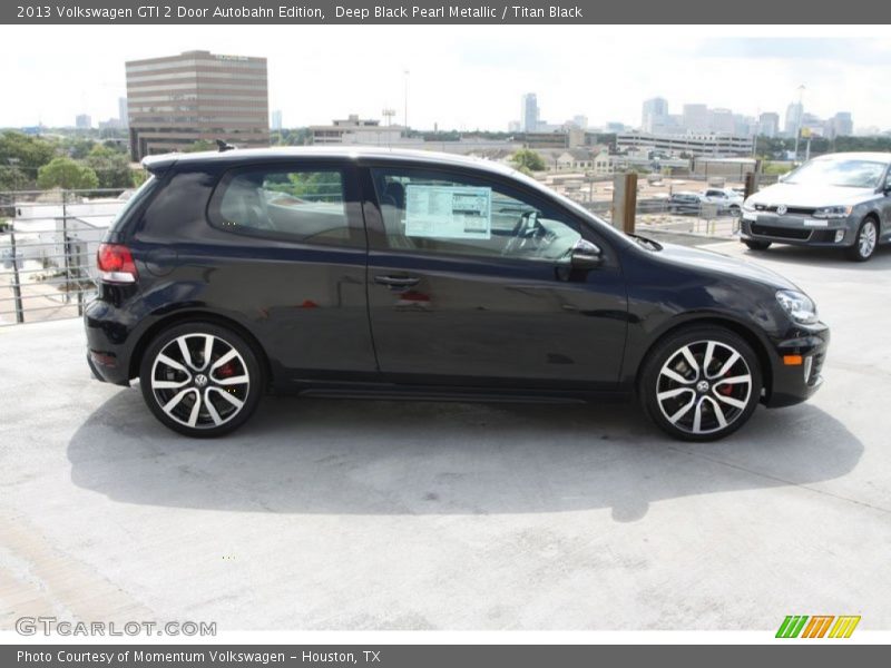 Deep Black Pearl Metallic / Titan Black 2013 Volkswagen GTI 2 Door Autobahn Edition