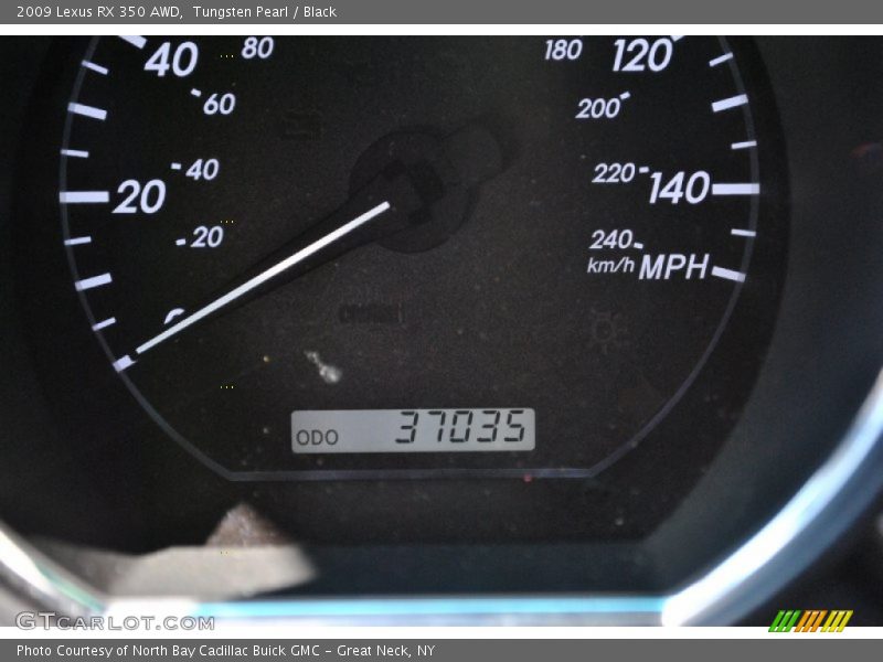 Tungsten Pearl / Black 2009 Lexus RX 350 AWD