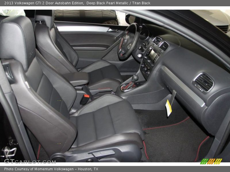 Deep Black Pearl Metallic / Titan Black 2013 Volkswagen GTI 2 Door Autobahn Edition
