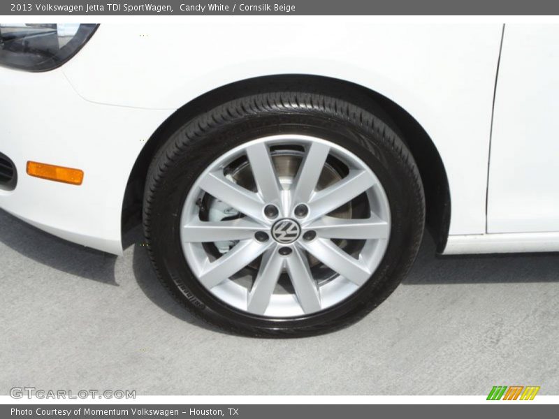 Candy White / Cornsilk Beige 2013 Volkswagen Jetta TDI SportWagen
