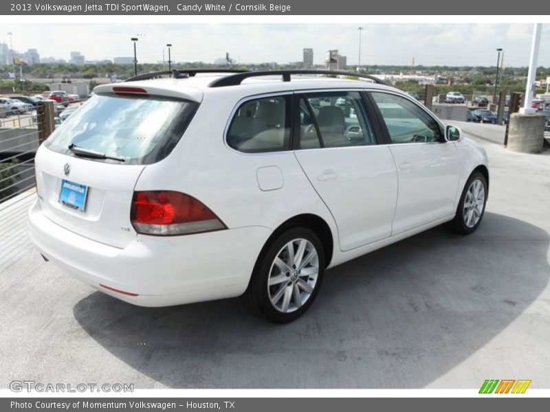 Candy White / Cornsilk Beige 2013 Volkswagen Jetta TDI SportWagen