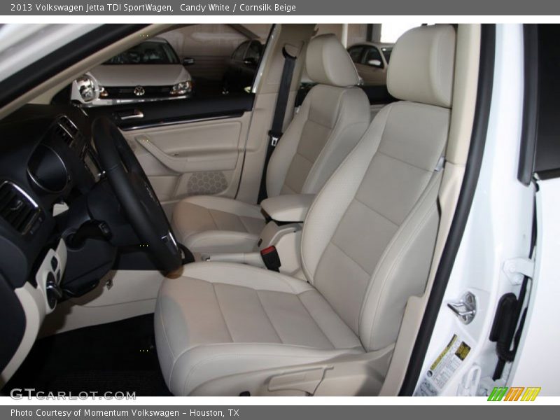 Candy White / Cornsilk Beige 2013 Volkswagen Jetta TDI SportWagen