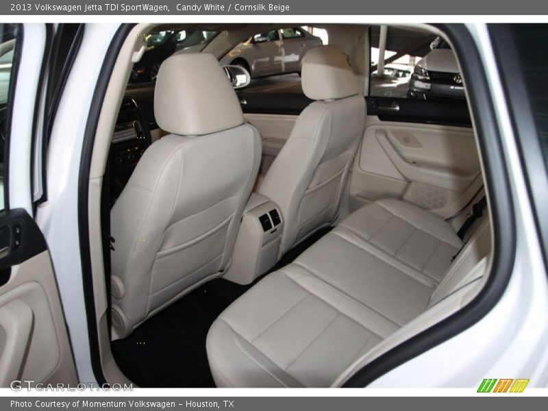 Candy White / Cornsilk Beige 2013 Volkswagen Jetta TDI SportWagen